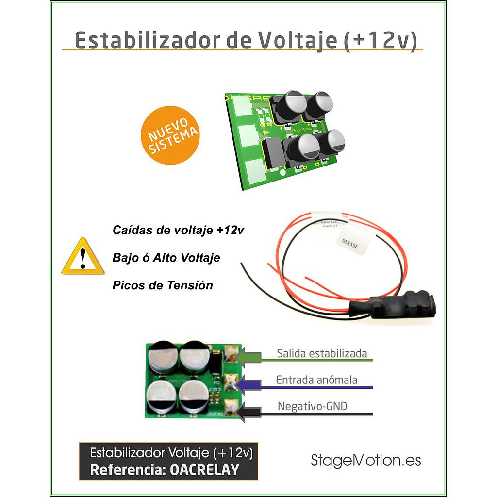 Estabilizador de Voltaje (+12v) Señales Analógicas