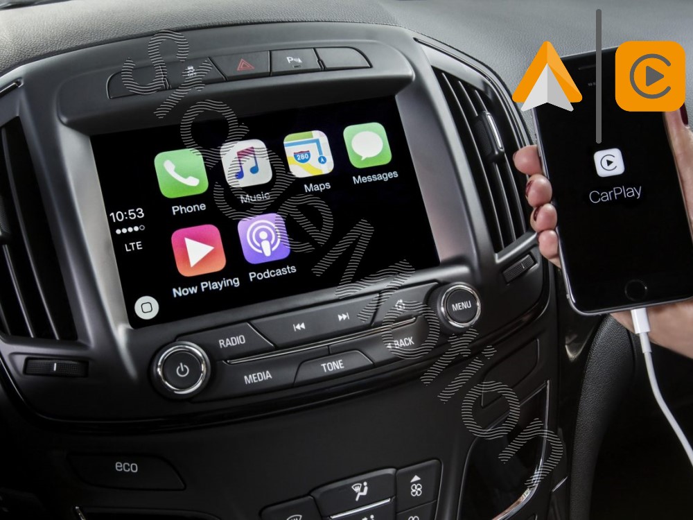 Kit Wireless Car-Play + Android Auto + Reproductor USB + Puertos Cámaras de Visión OPEL IntelliLink 8&quot;