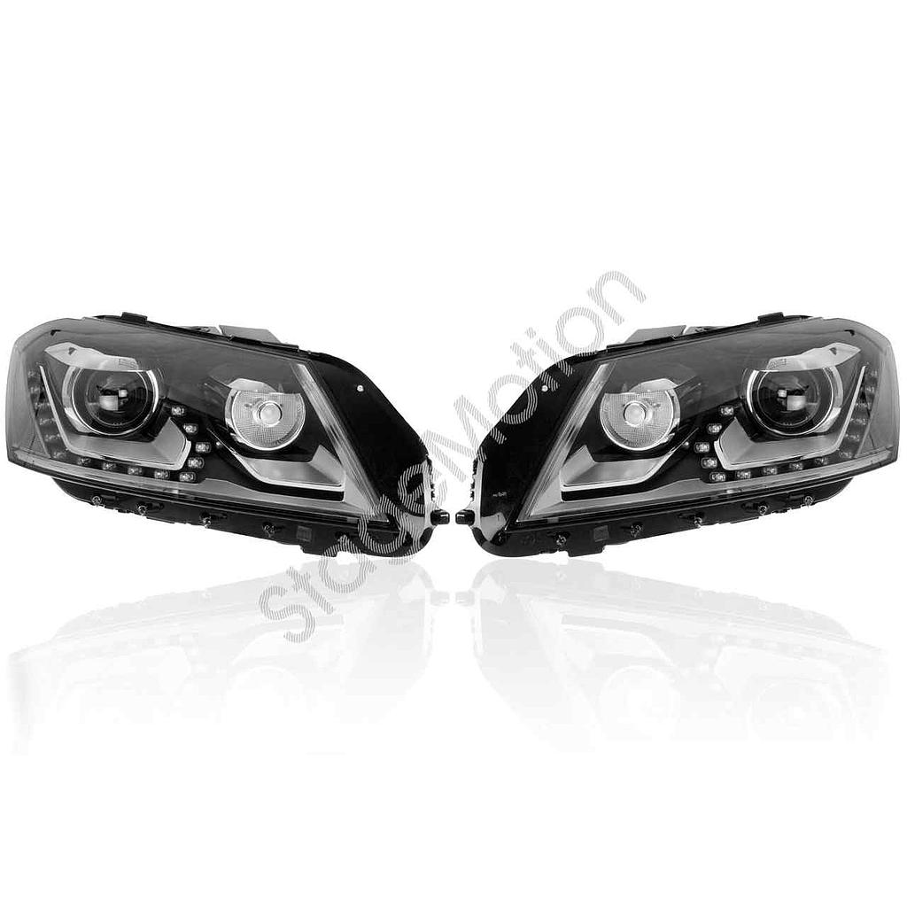 Faros Bi-Xenon LED (DRL) para VW Passat B7