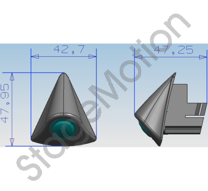 Cámara Frontal RCA Volkswagen Tiguan(5N) (emblema - sin detector colisión)