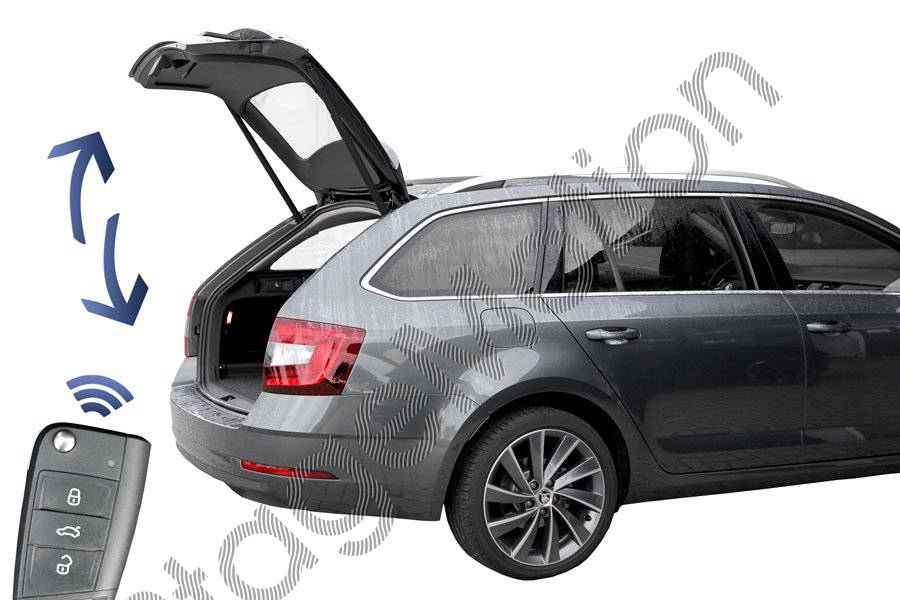 Reequipamiento portón trasero eléctrico para la camioneta Skoda Octavia 5E
