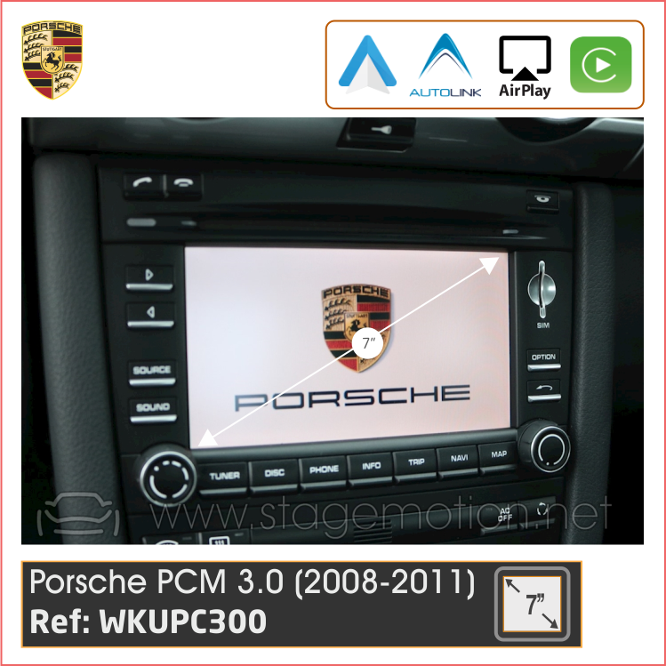 Kit Plus Porsche PCM 3.0 (2008-2011) Wireless Car-Play + Android Auto