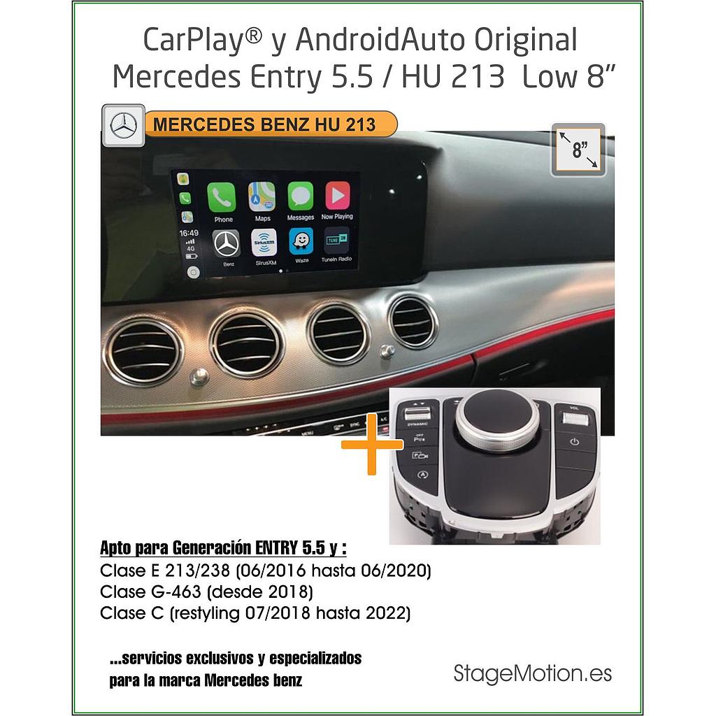 CarPlay® y AndroidAuto Original Mercedes Entry 5.5 / HU 213  Low 8"