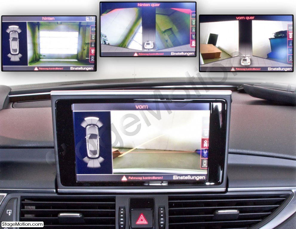 Kit de cámara de visión delantera y trasera para Audi A6 4G