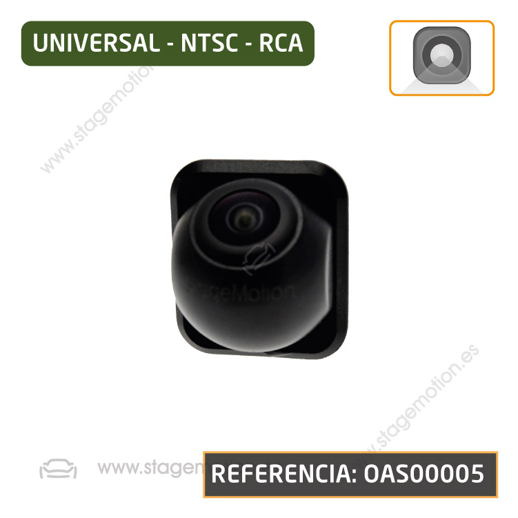 Cámara Trasera Universal RCA - NTSC (Líneas Dinámicas)