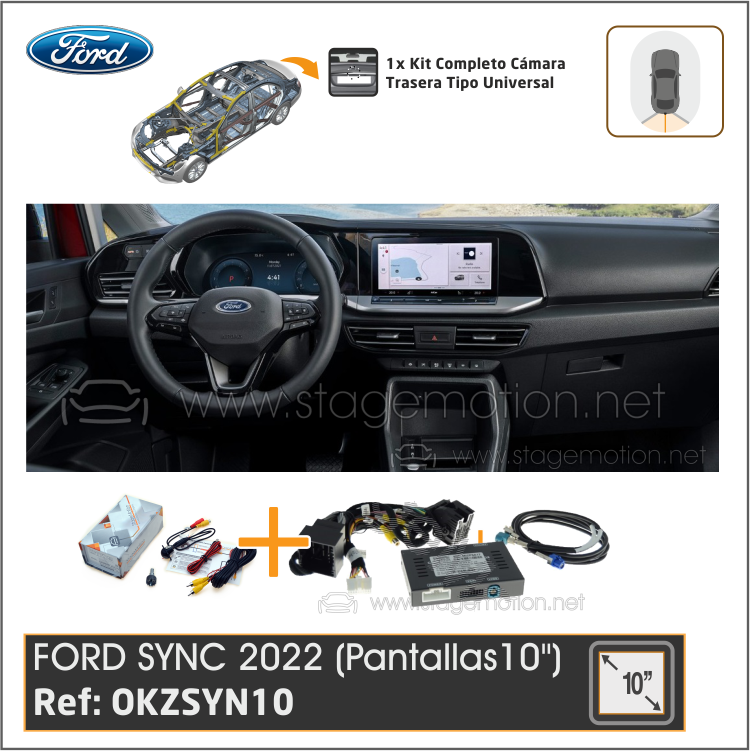 Kit RVC Integrado FORD SYNC 2022 (Pantallas 10&quot;)