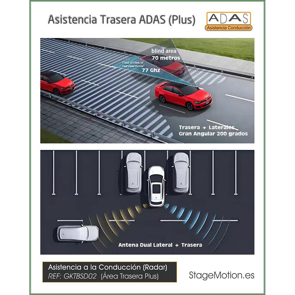 Kit PLUS Avisador Cambio Carril "Side Assist" Tráfico Trasero (77 Ghz - 70m)