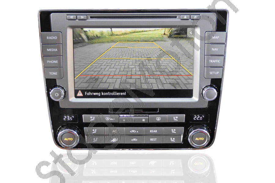 Kit cámara de visión trasera original para Volkswagen Phaeton 3D - Navegación RNS 810