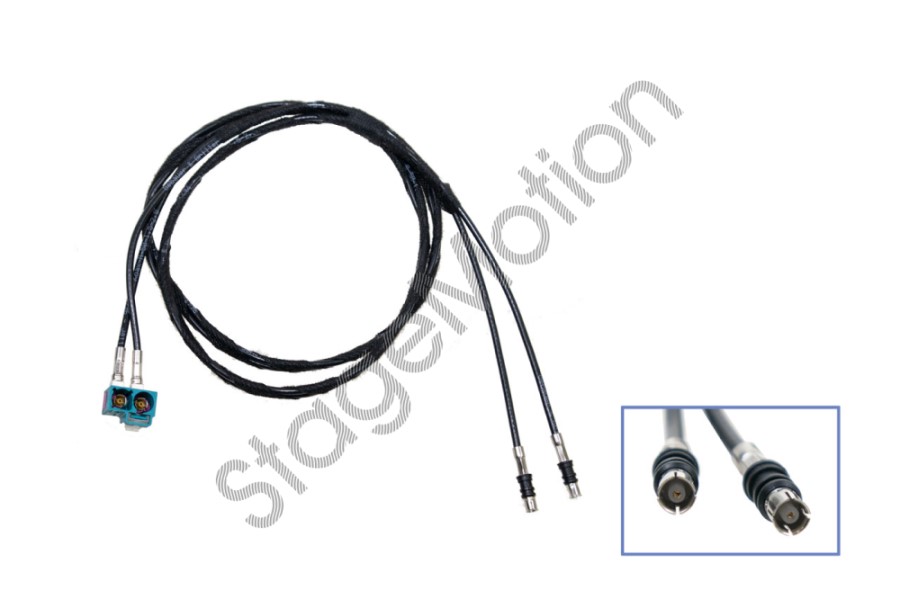 Cableado Fakra 2x angular hembra a 2x hembra