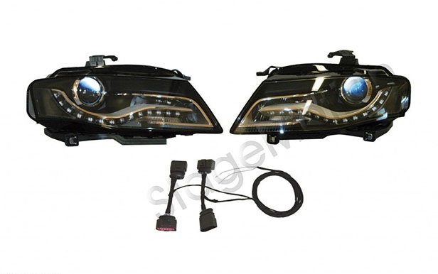 Faros delanteros Bi-Xenon con luces diurnas LED (DRL) para Audi A5 8T