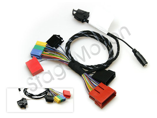 Cableado de repuesto para FISCON manos libres "Basic" Mini ISO para Audi, Seat