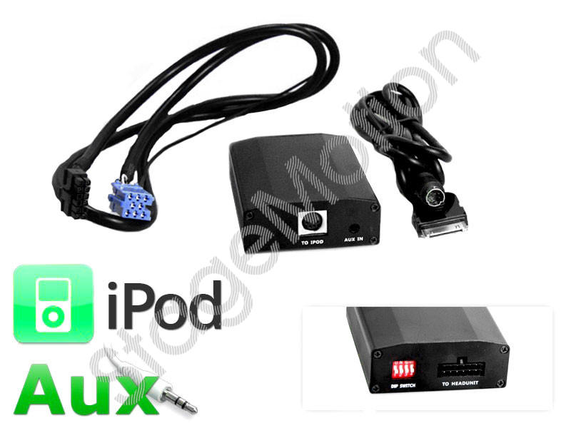 Interfaz de música digital - iPod, iPhone - Mini ISO para Audi, VW, Seat, Skoda