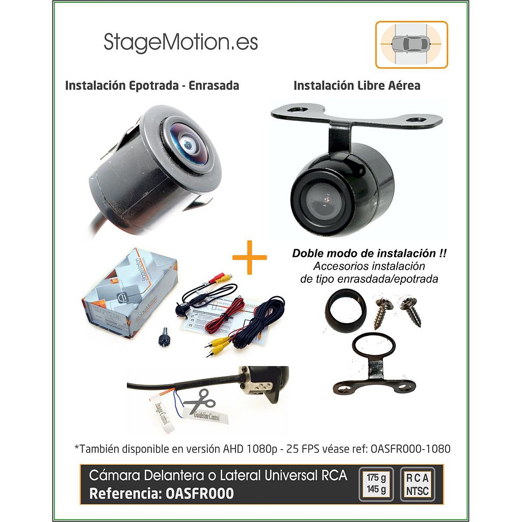 Cámara Visión Delantera RCA-NTSC Universal (16mm)