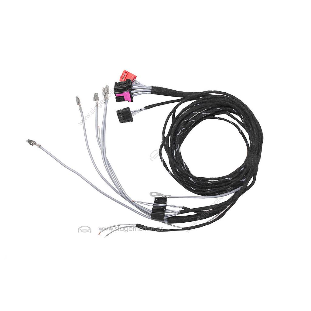 Cableado de enganche de remolque giratorio AHK - sistema eléctrico central para Audi Q7, Q8 4M, e-tron GE