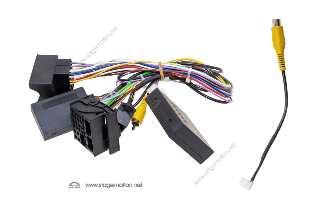 Adaptador de cámara de visión trasera alta para VW T5 con navegación Alpine