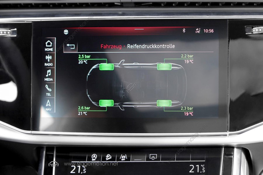 Sistema de control de presión de neumáticos (TPMS) para Audi A6 4A, A7 4K