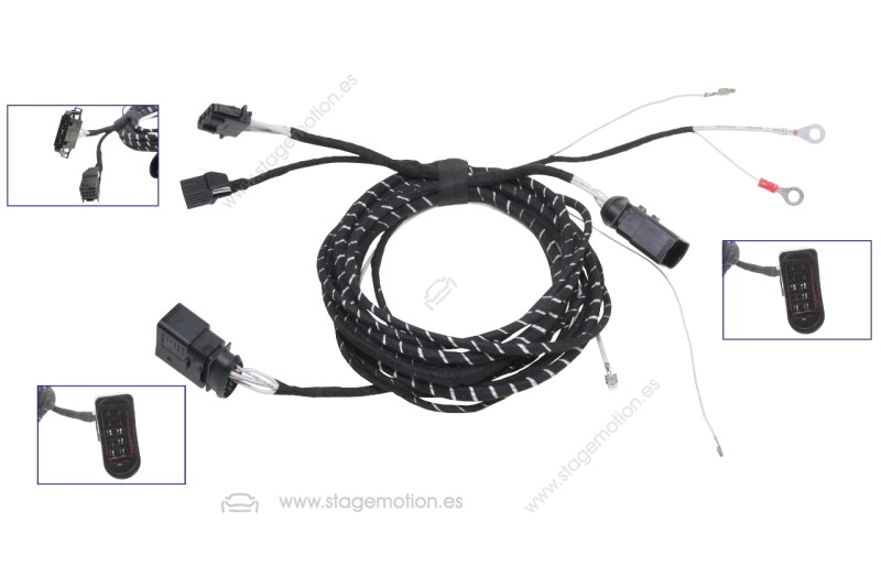 Cableado de calefacción de asientos traseros para Audi A6 4A, A7 4K