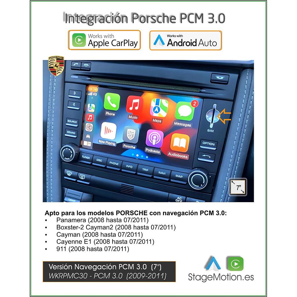 Kit Plus Porsche PCM 3.0 (2008-2011) Wireless Car-Play + Android Auto