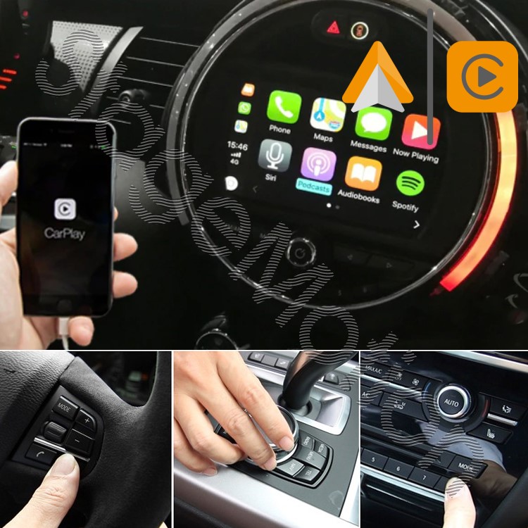 Kit Car-Play/Android Wireless + Reproductor USB + Visión Cámaras AHD BMW/MINI IDE 5/6 Pantallas 6,5&quot;/8.8&quot;/10&quot;