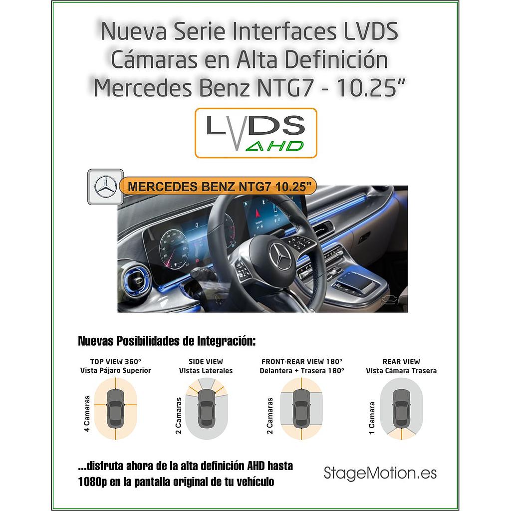 Interface AHD Cámaras Visión y Vídeo AUX - NTG7 Táctil 10,2" (pantalla horizontal)