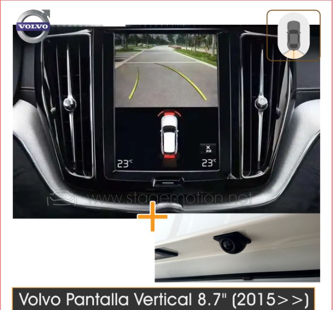 Interface Cámaras LVDS Volvo Vertical 8.7&quot; (desde 2016)