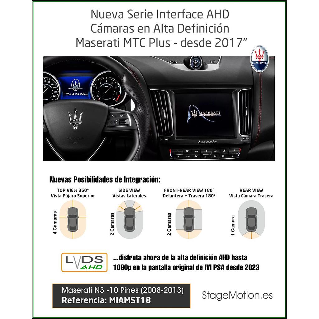 Interface Video + Cámaras Visión AHD Maserati Levante (2017>>)