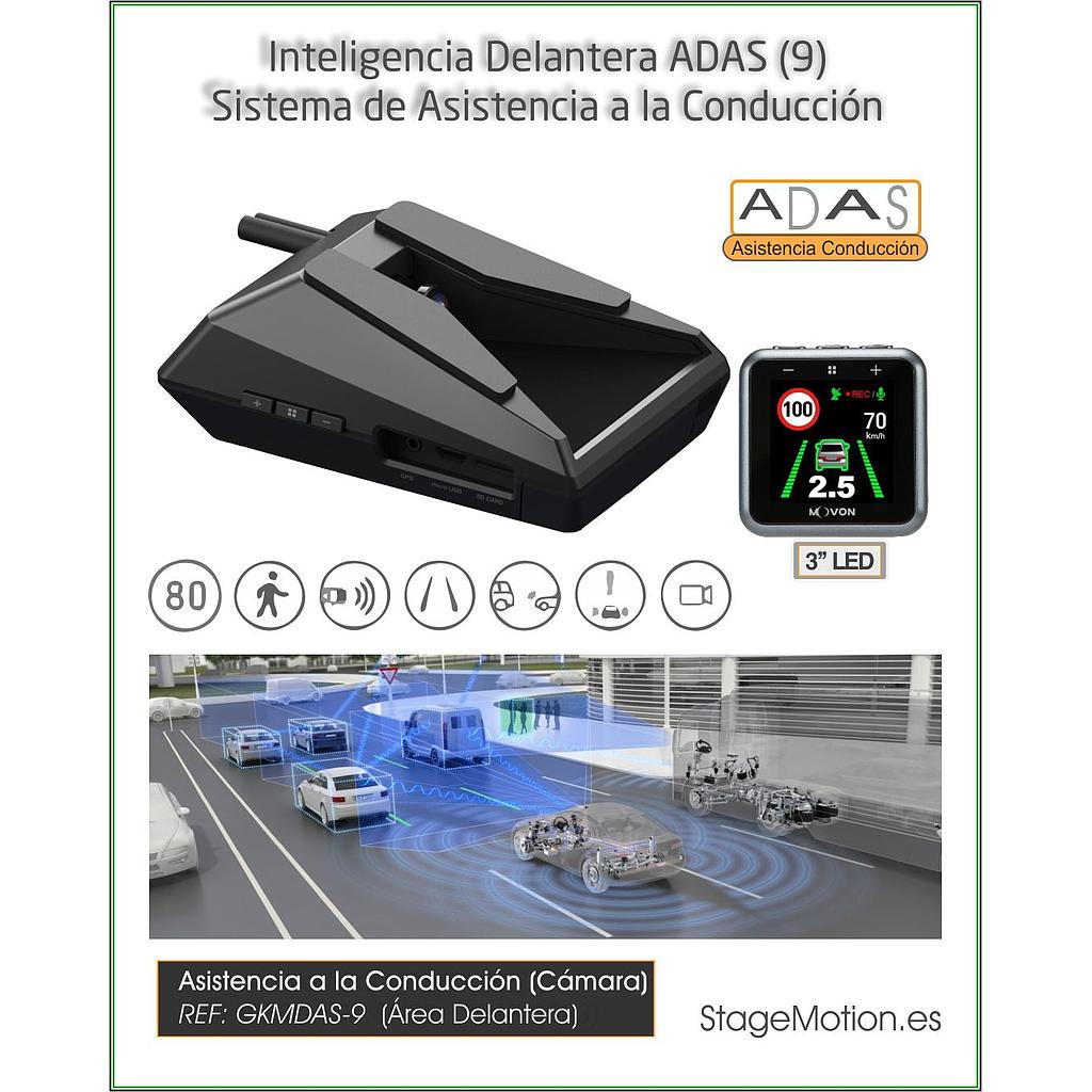 ADAS (9) Asistencia Inteligente Delantera (Industrial/Trailer/Vehículo)