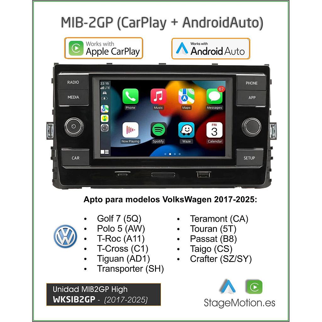 MIB2GP High (CarPlay + AndroidAuto + RVC + USB)