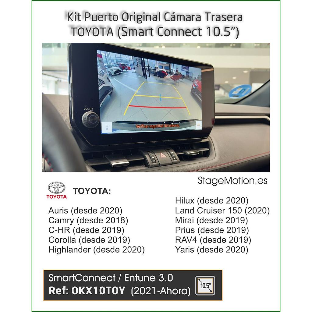 KIT Cableado + Cámara Trasera OEM Toyota Smart Connect 10.4"(2018-2026)