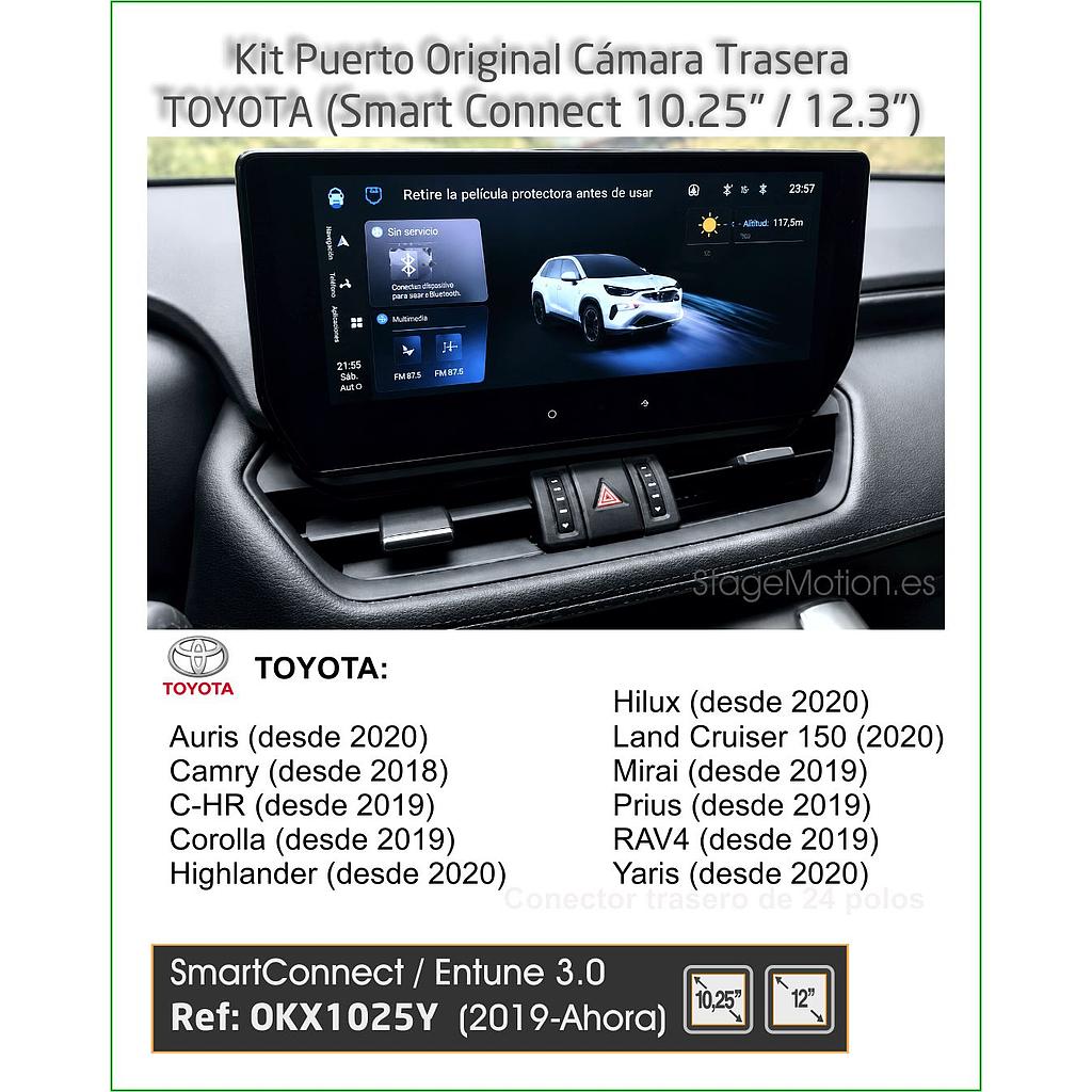 KIT Cableado + Cámara Trasera OEM Toyota SmartConnect 10.25"/12.9"(2018-2024)