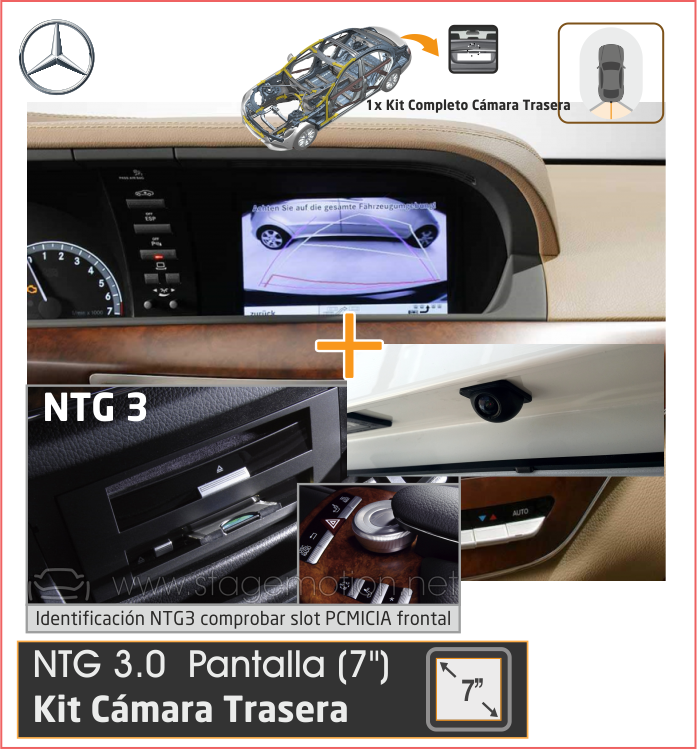 Kit RVC Integrado Mercedes-Benz CL/S Comand NTG 3