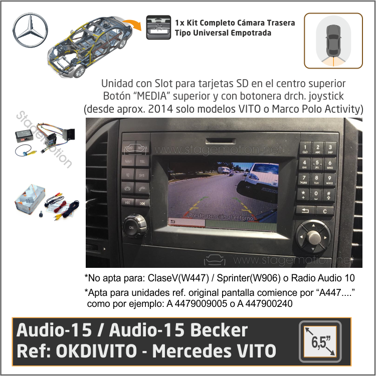 Kit RVC Integrado MB Vito/MarcoPolo Activity(447) AUDIO 15