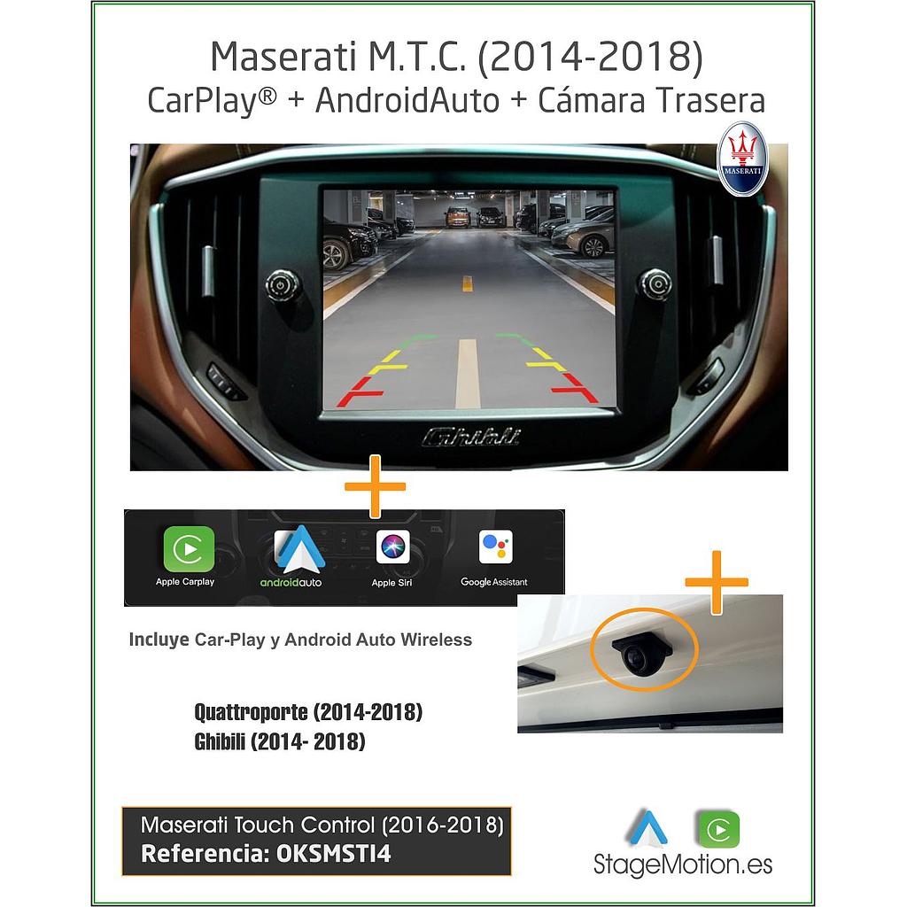 Kit RVC Integrado + Wireless Car-Play + Android Auto + Reproductor USB Maserati 2014&gt;&gt;