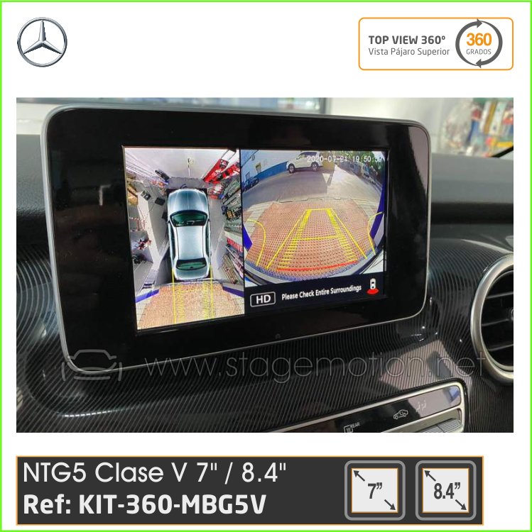 Kit Top View 360º NTG5 - Mercedes-Benz Clase V