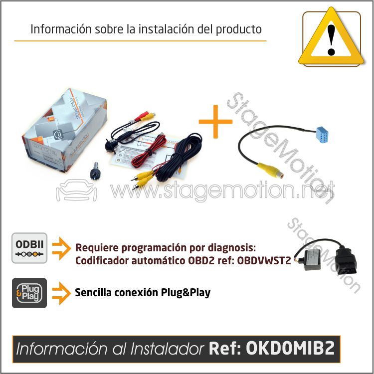 Kit RVC Integrado Composition y Discover MIB-STD2 6,3" *Sin unidad 1-DIN en guantera