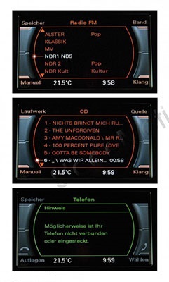 Actualización Radio Chorus a Concert para Audi Q5 8R