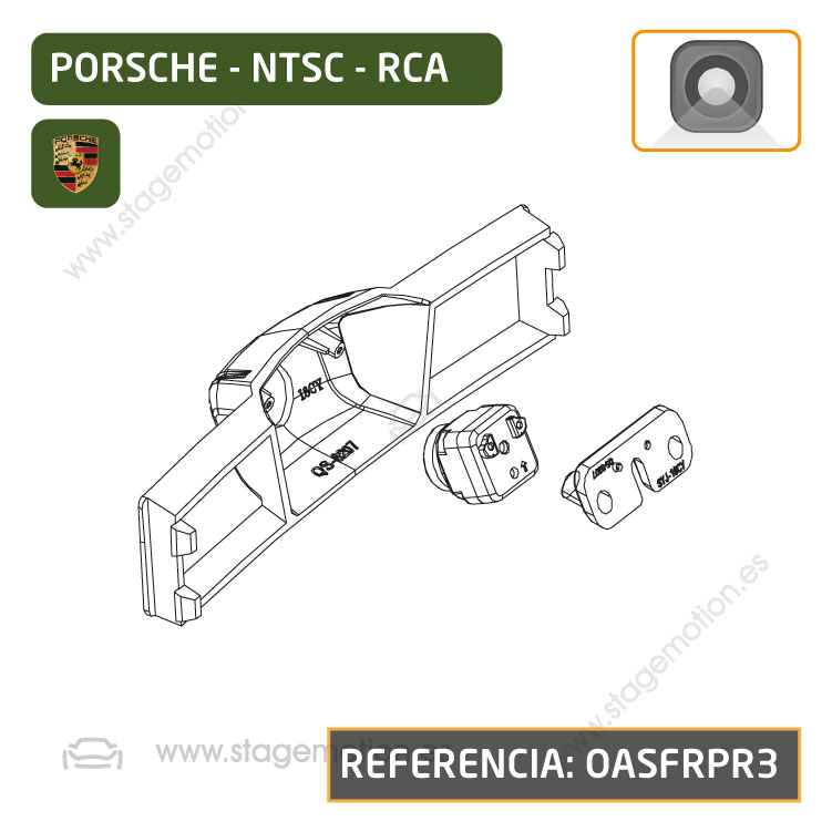 Cámara Frontal Específica RCA - Porsche Cayenne (2018/2019)