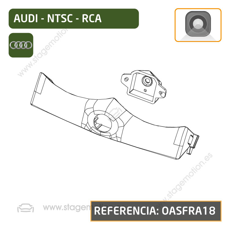 Cámara Frontal Específica RCA Audi A5 (F5 2016-2020)