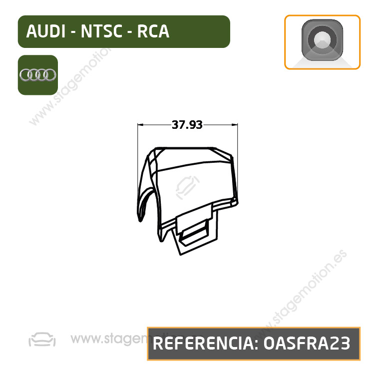 Cámara Frontal Específica RCA Audi Q5 (FY desde 2020)