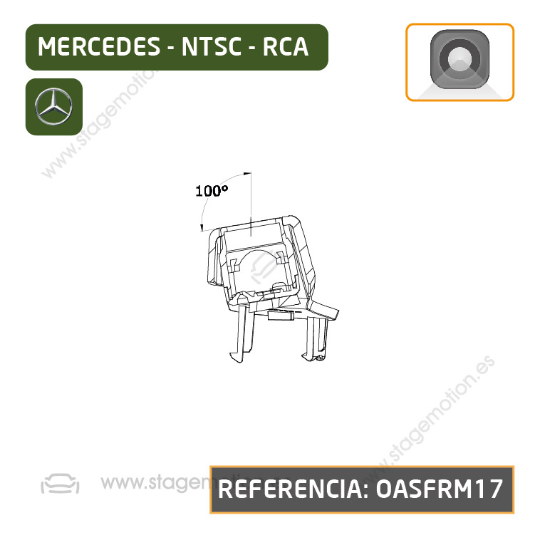 Cámara Frontal Específica RCA para Mercedes Benz Clase B (W247 desde 2020)