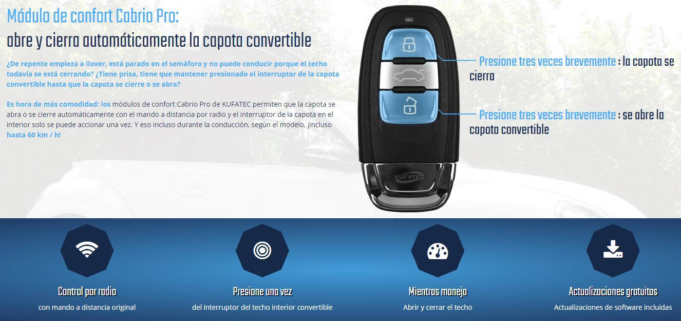 Módulo Cabrio Pro Confort  para VW Beetle 5C Convertible