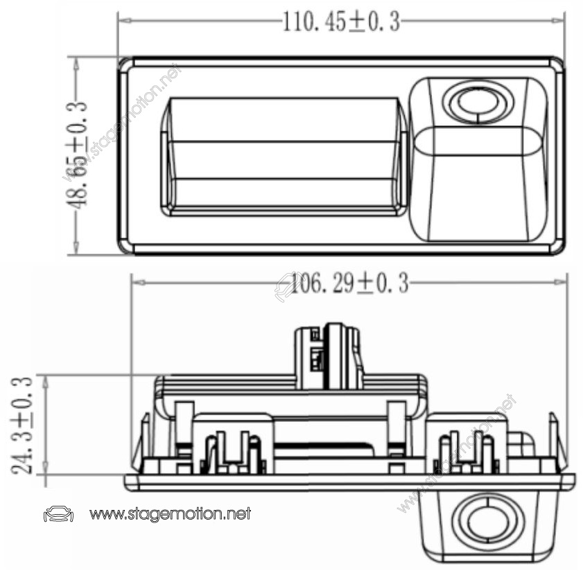 Kit RVC Integrado Composition/Discover MIB Audi/Seat/Skoda 6.3" *Sin unidad 1-DIN en guantera