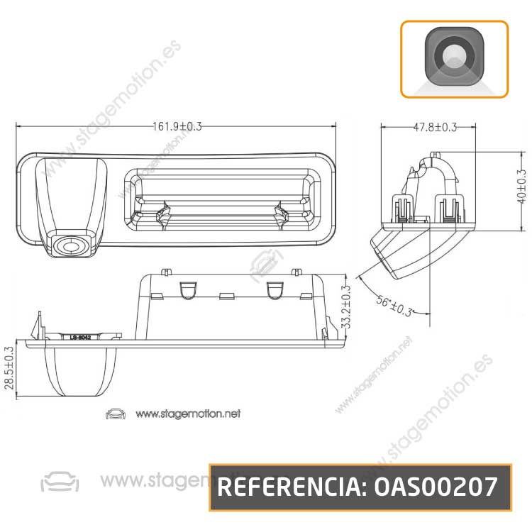 Kit RVC Visión Integrada BMW EVO (IDE5 e ID6 aprox. 2017>) Pantallas: 6,5"/8.8"/10,25"