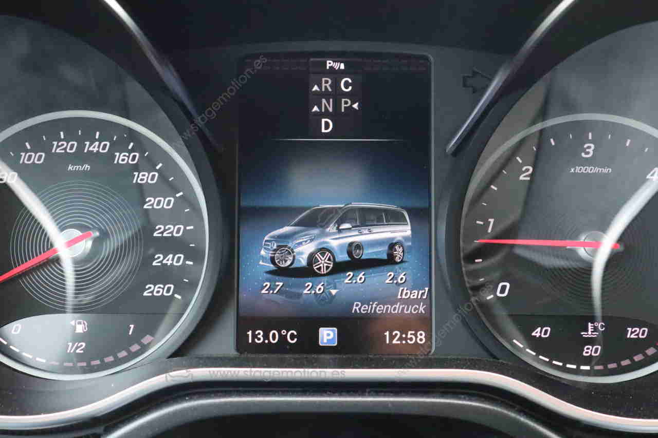 Cambio de visualización de presión de neumáticos entre KPa, bar y psi para Mercedes Benz