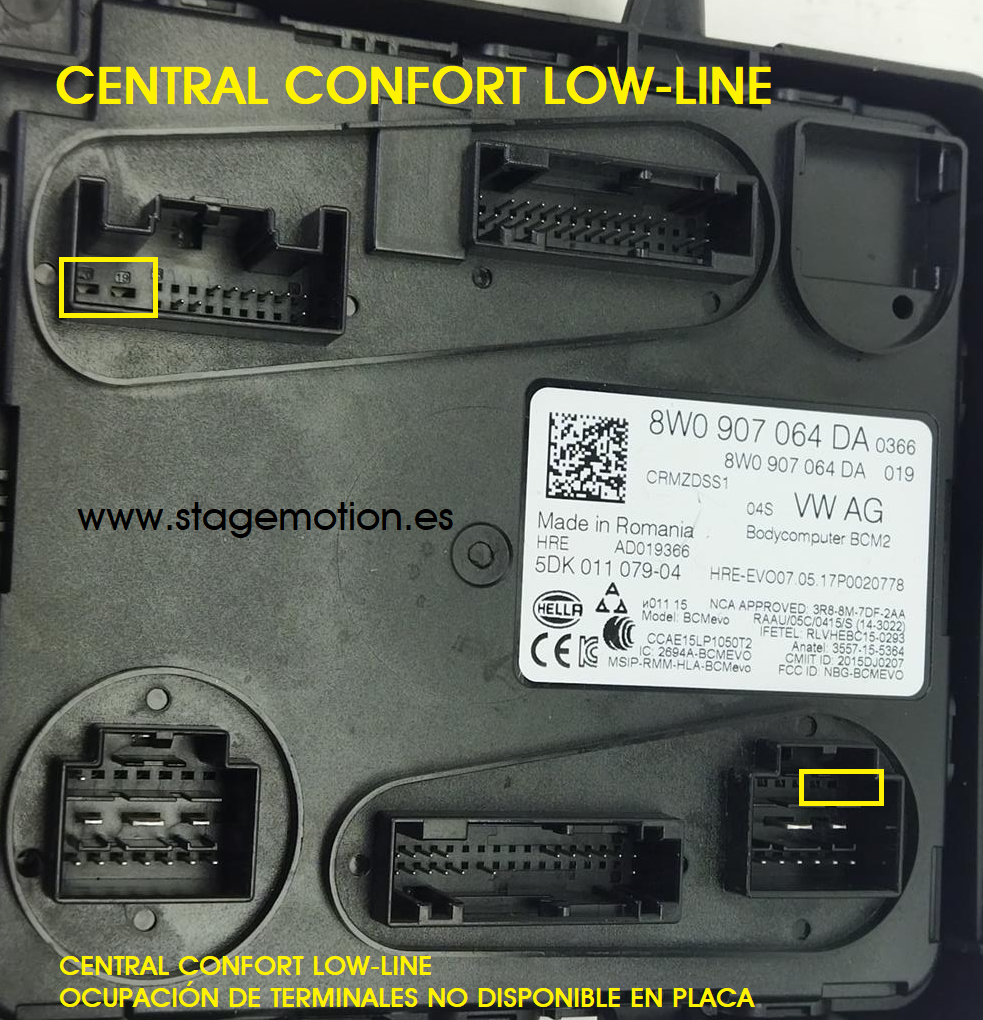 Unidad Control Confort LowLine VW, Audi MLB (hasta 2020)