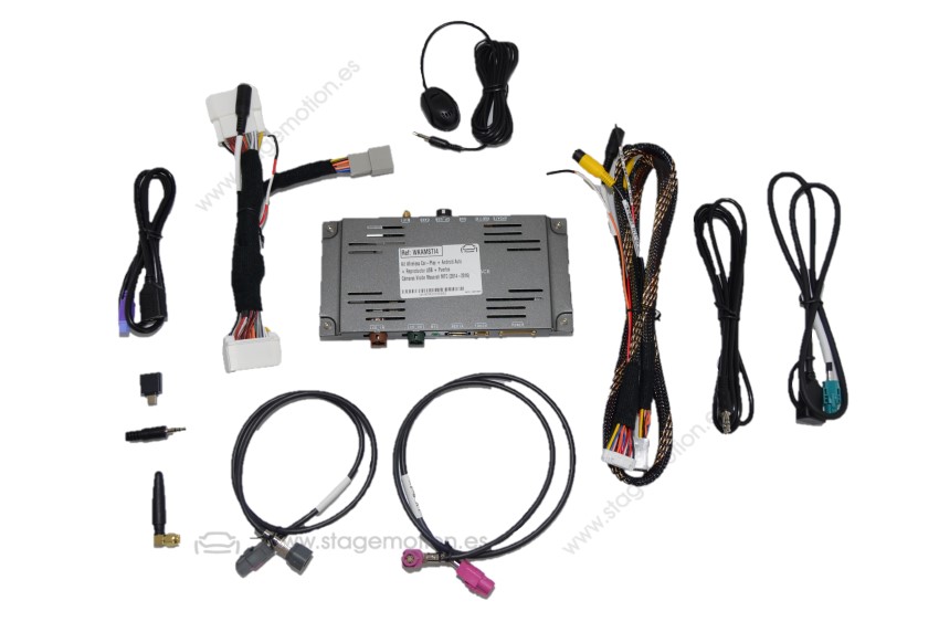 Kit Wireless Car-Play + Android Auto + Reproductor USB + Puertos Cámaras Visión Maserati MTC (2014-2016)