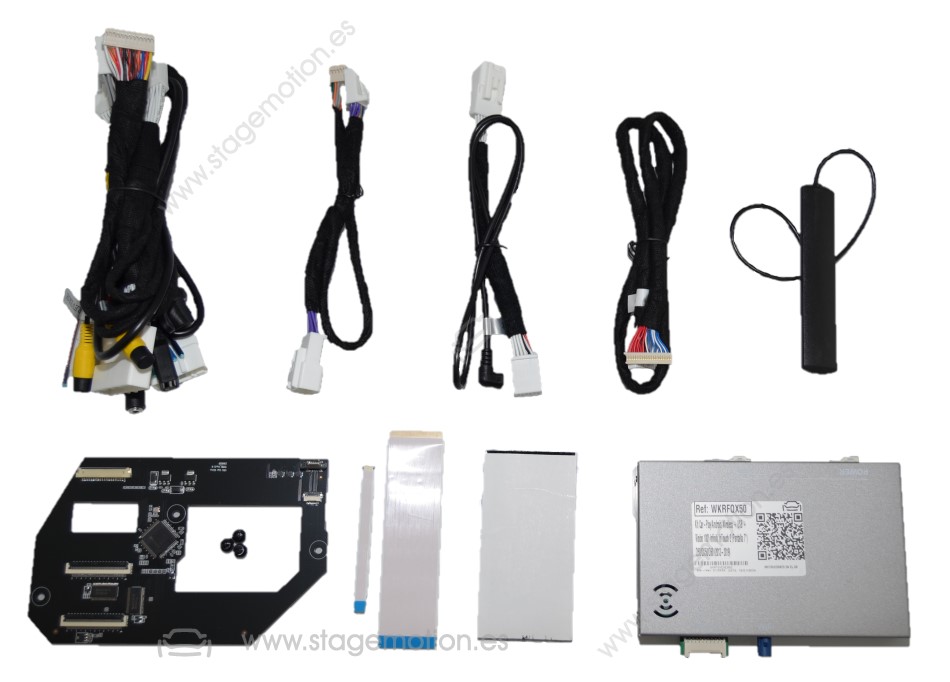 Kit Car-Play/Android Wireless + USB + Visión 180º Infiniti InTouch 2 (Pantalla 7") Q50/QX50/Q60 (2013-2019)