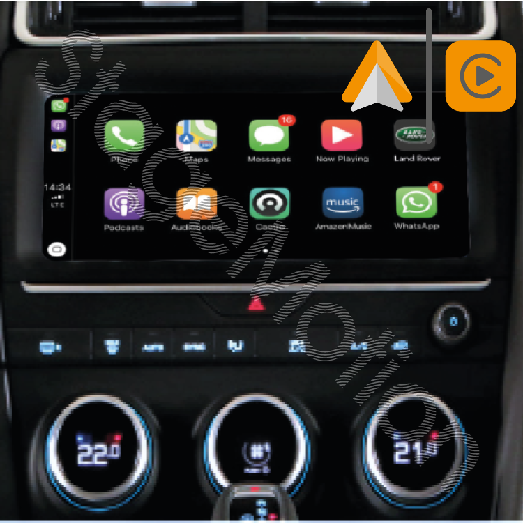 Kit Car-Play Wireless + AndroidAuto + USB LandRover / Jaguar InTouch PRO 10,2" (desde 2015 hasta 2019)