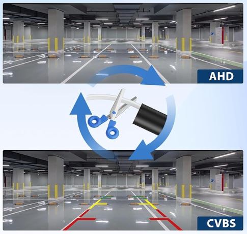 Cámara trasera RCA HD asidero VW / AUDI / SKODA (desde 06/2016)