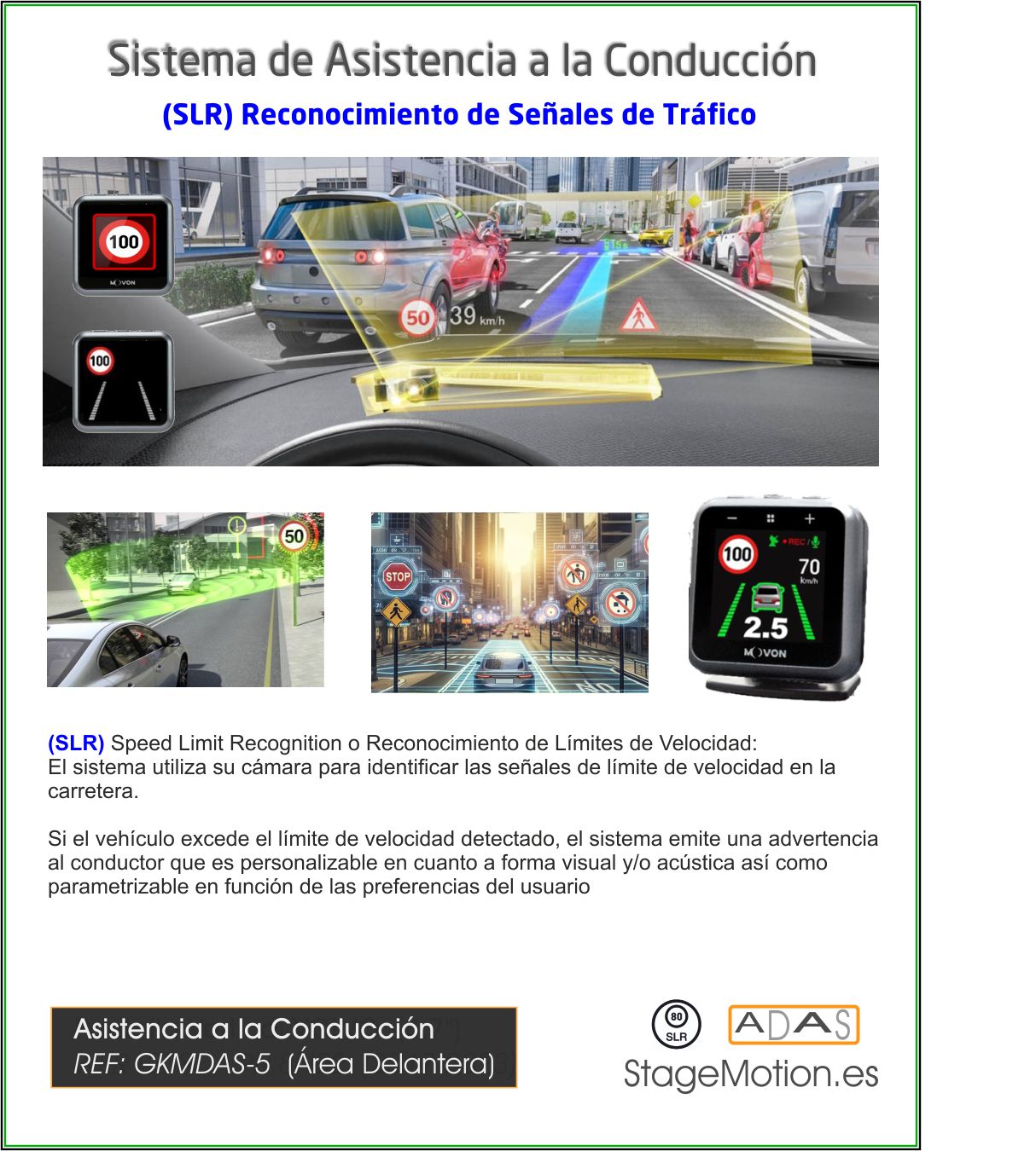 ADAS (5) Asistencia Inteligente Delantera (Vehículos)